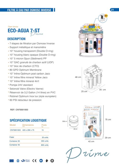 LA MIA AQUA FILTRE OSMOSE INVERSE 7 ÉTAPES – Image 2
