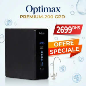 filtre Optimax Premium 200 GPD Système de filtration d'eau à 5 étapes - Version digitale